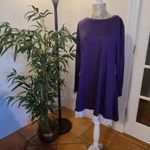 SALE!! Lace Trimmed Long Sleeve Tunic